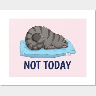 Cute Loafing Cat Posters and Art